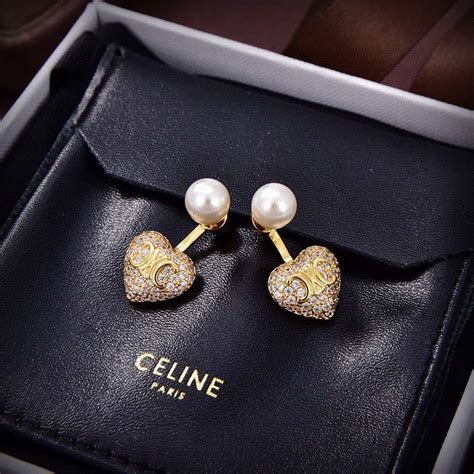 celine heart earrings|Celine earrings price.